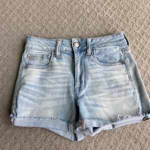 American Eagle light wash jean shorts
